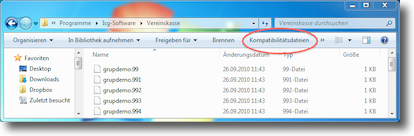 Screenshot Windows 7 Explorer